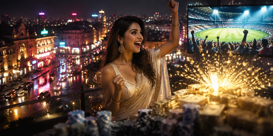 Crowd watching live cricket match in India with vibrant fan support